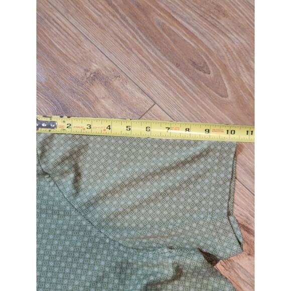 UNTUCKit Sawyer Green Polo Shirt Sz XXL Men's‎ Short Sleeve Geometric - Picture 10 of 11